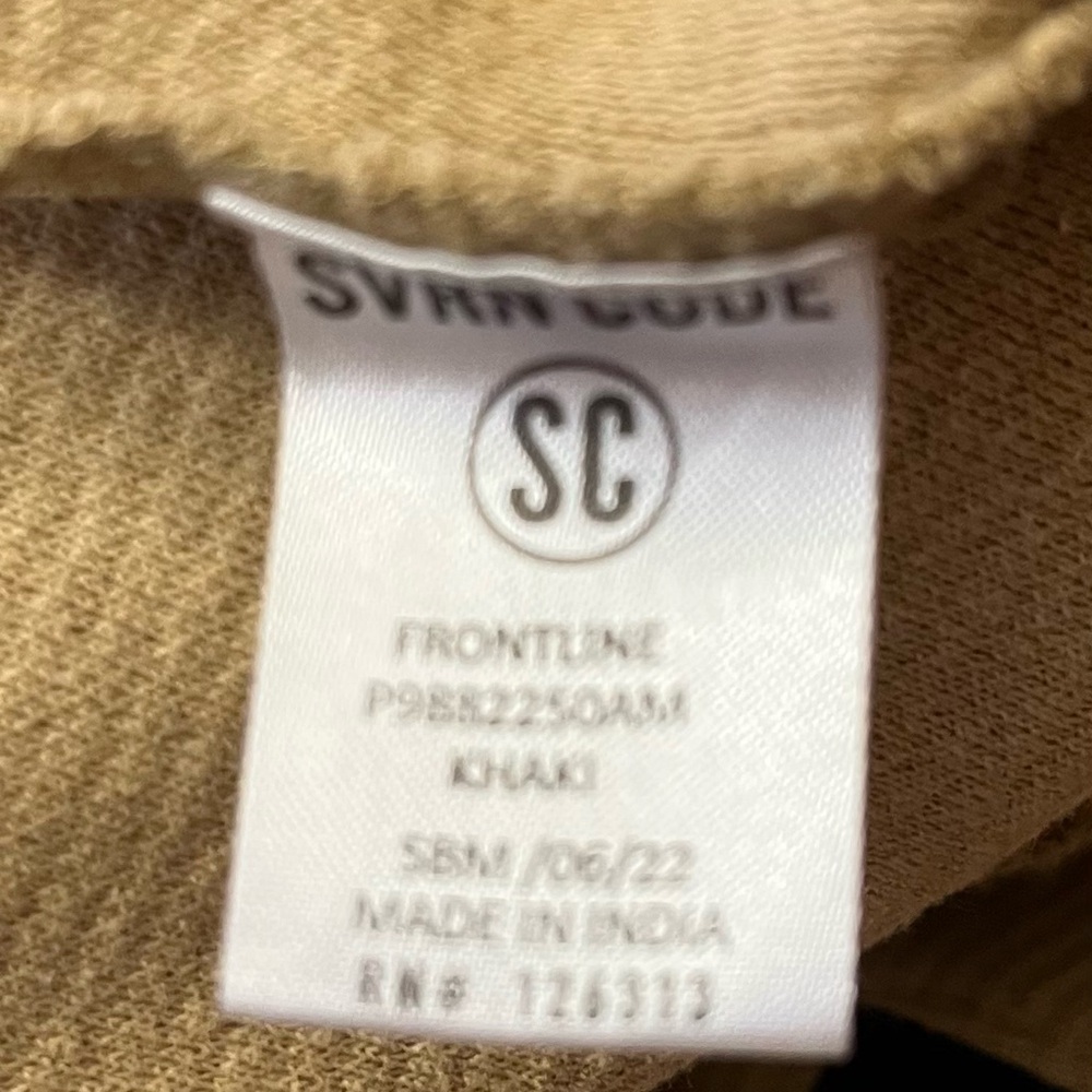 SVRN Code Beige Ribbed Joggers Size Boys Large - Picture 6 of 9